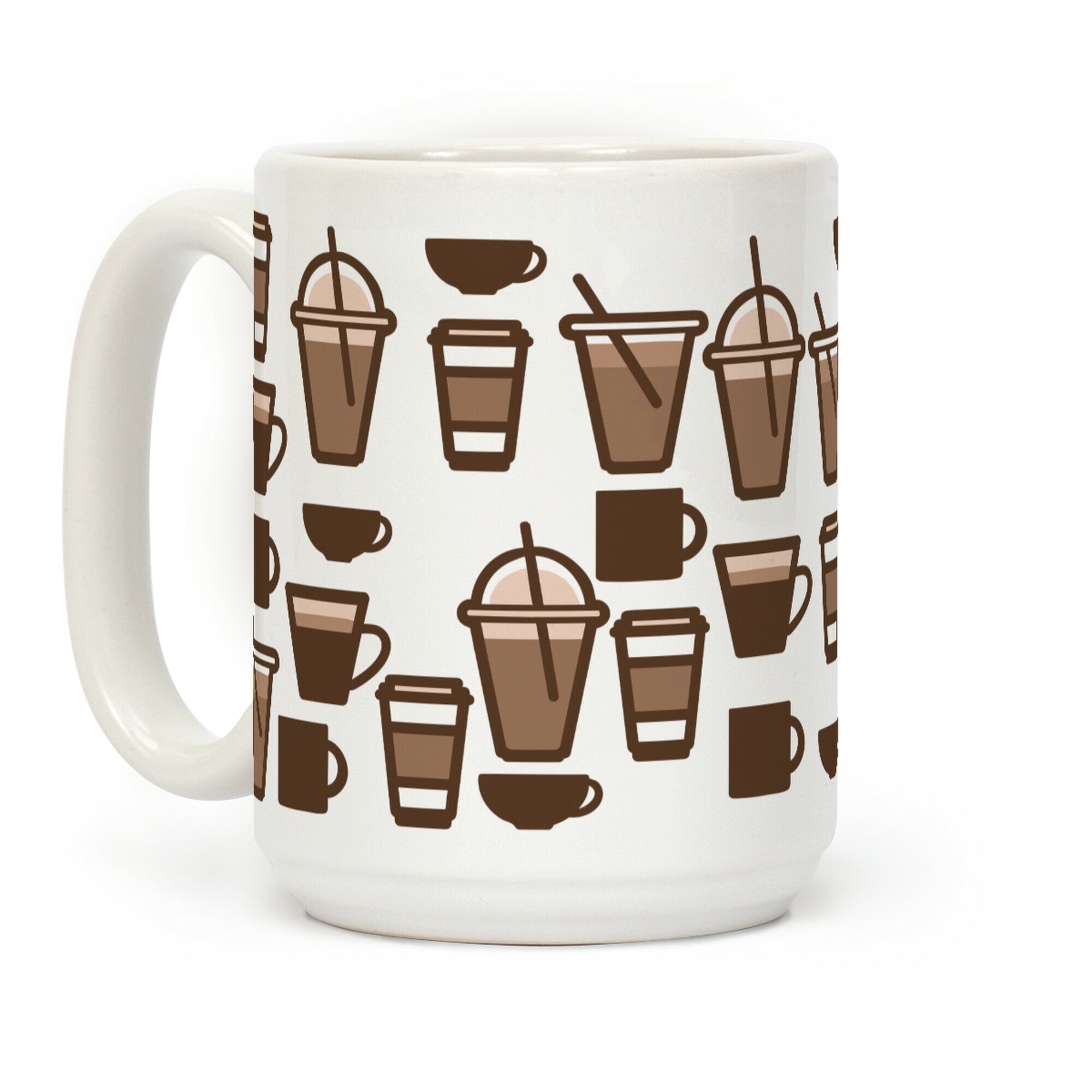 Cute Coffee Pattern Coffee Mug
